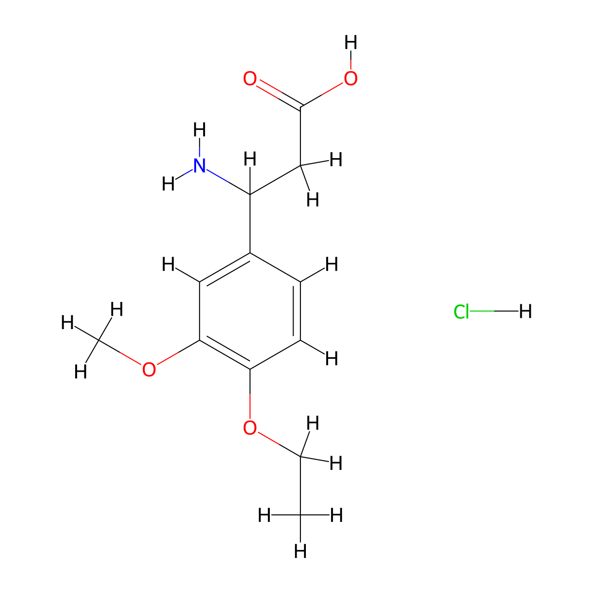 3-Amino-3-(4-ethoxy-3-methoxyphenyl)-propanoic acid hydrochloride molecular structure, CAS 34840-94-3