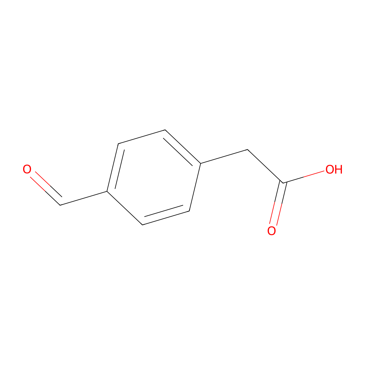 2-(4-formylphenyl)acetic Acid molecular structure, CAS 34841-47-9