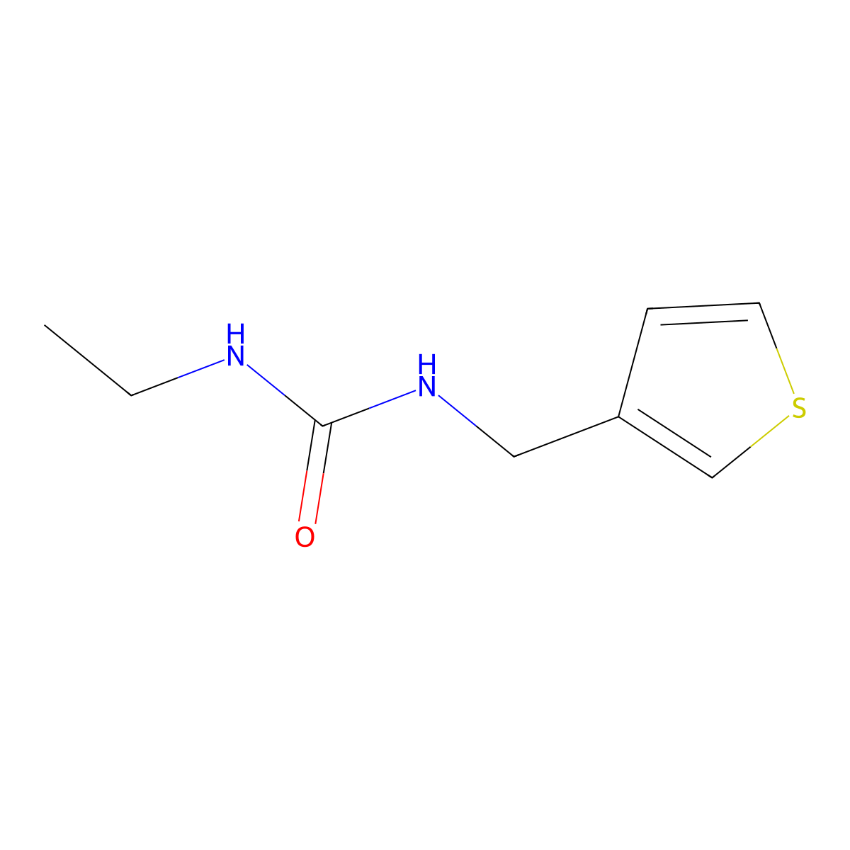1-Ethyl-3-(thiophen-3-ylmethyl)urea molecular structure, CAS 34843-85-1