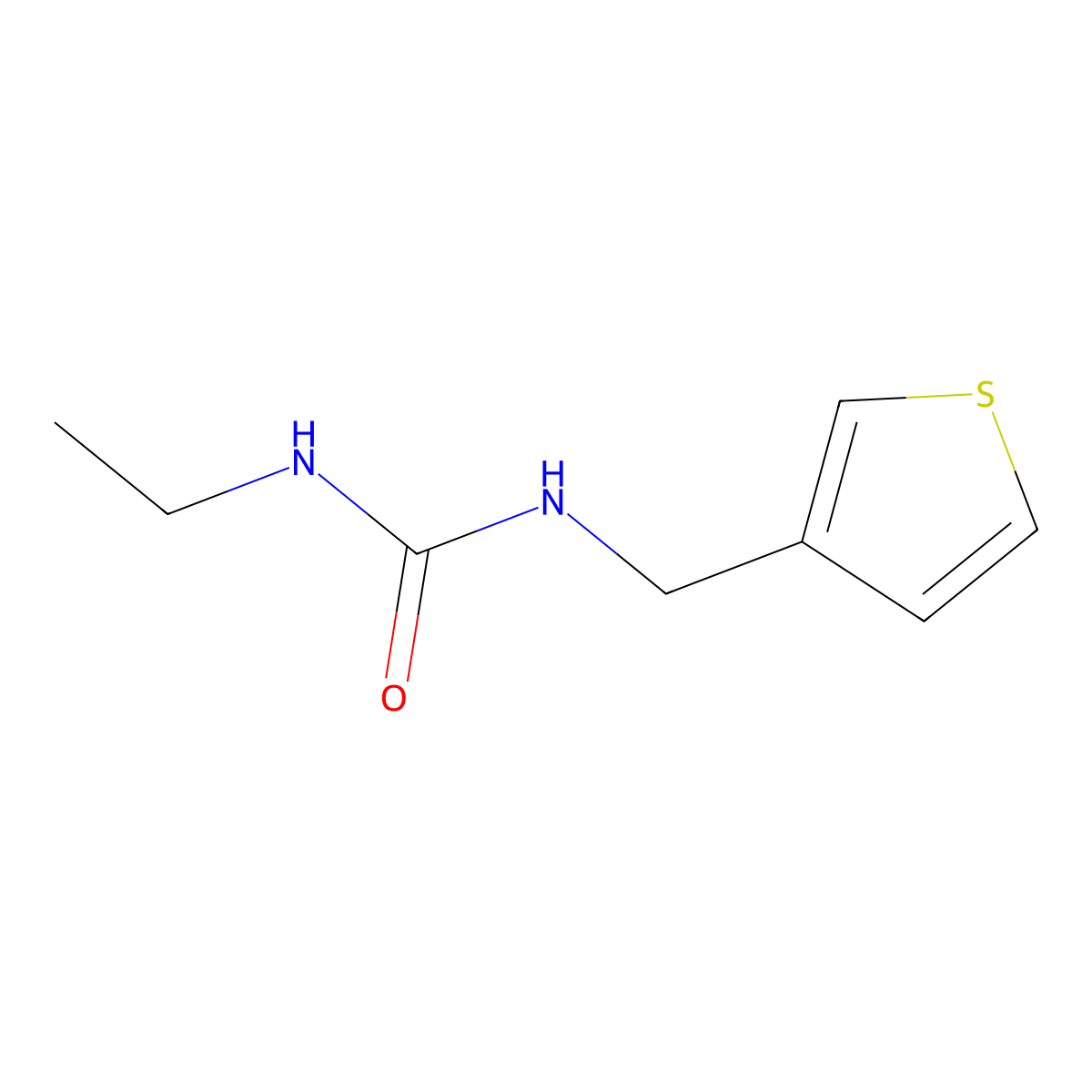 1-Ethyl-3-(thiophen-3-ylmethyl)urea molecular structure, CAS 34843-85-1