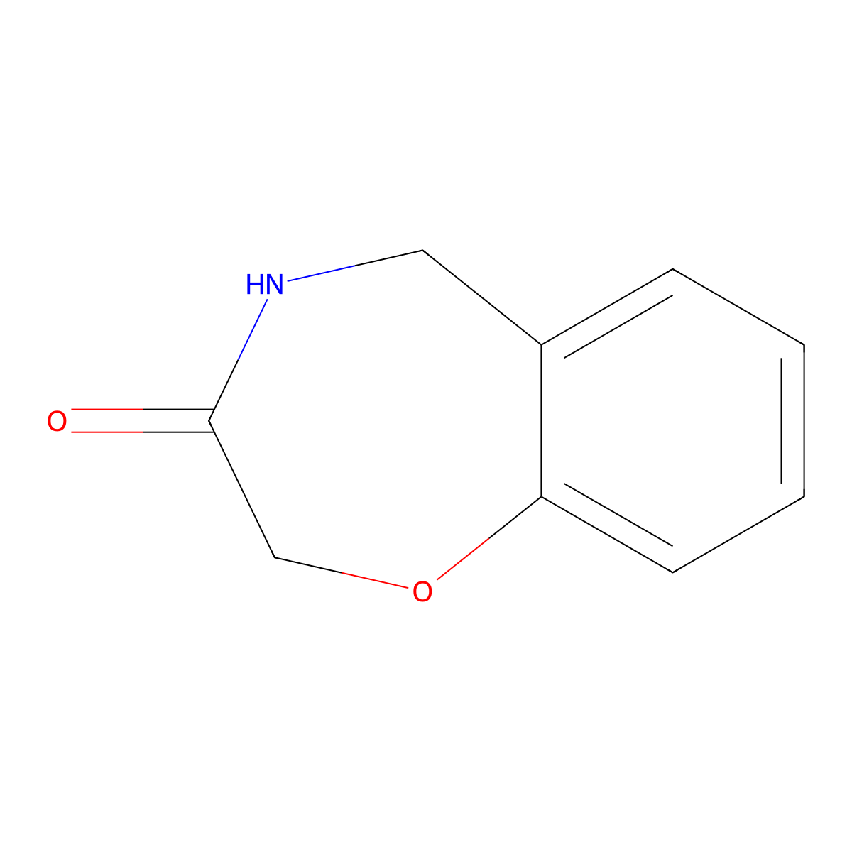 4,5-dihydro-1,4-benzoxazepin-3(2H)-one molecular structure, CAS 34844-80-9
