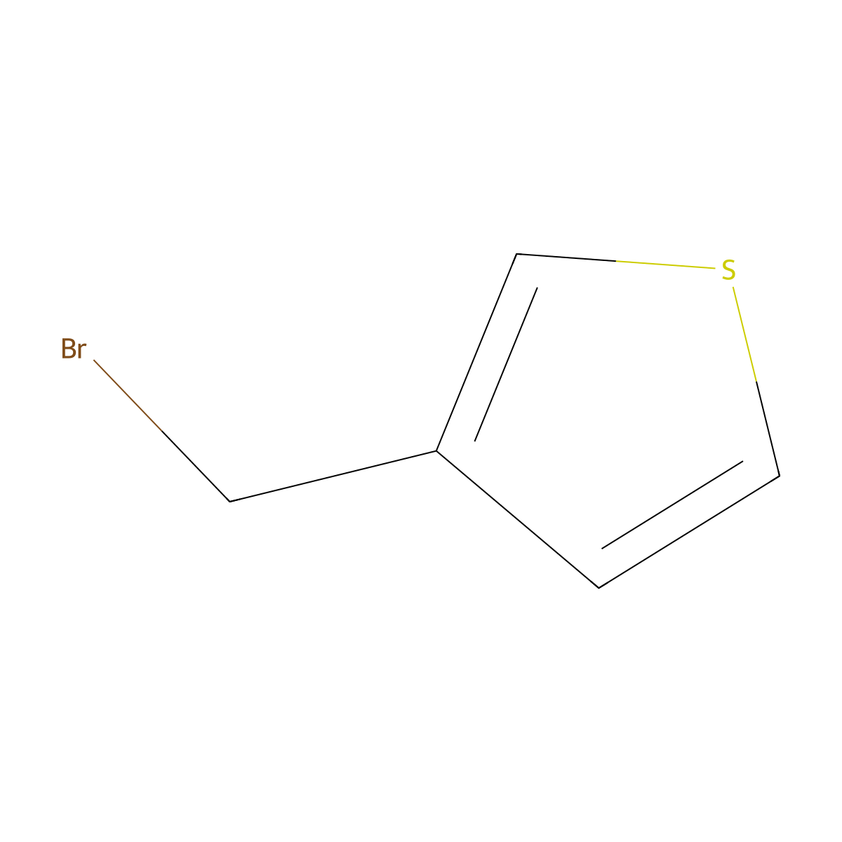 3-(Bromomethyl)thiophene molecular structure, CAS 34846-44-1
