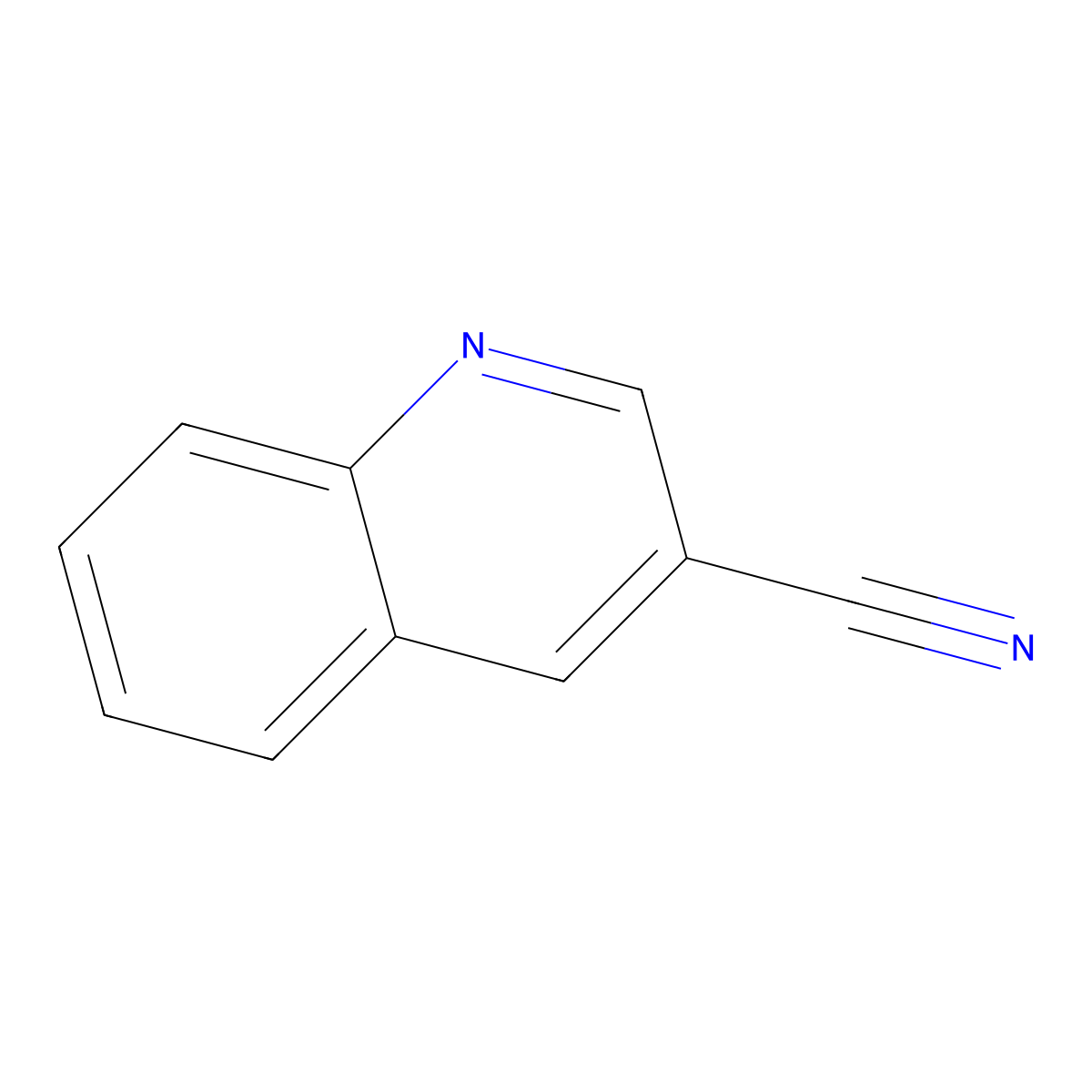 3-Quinolinecarbonitrile molecular structure, CAS 34846-64-5