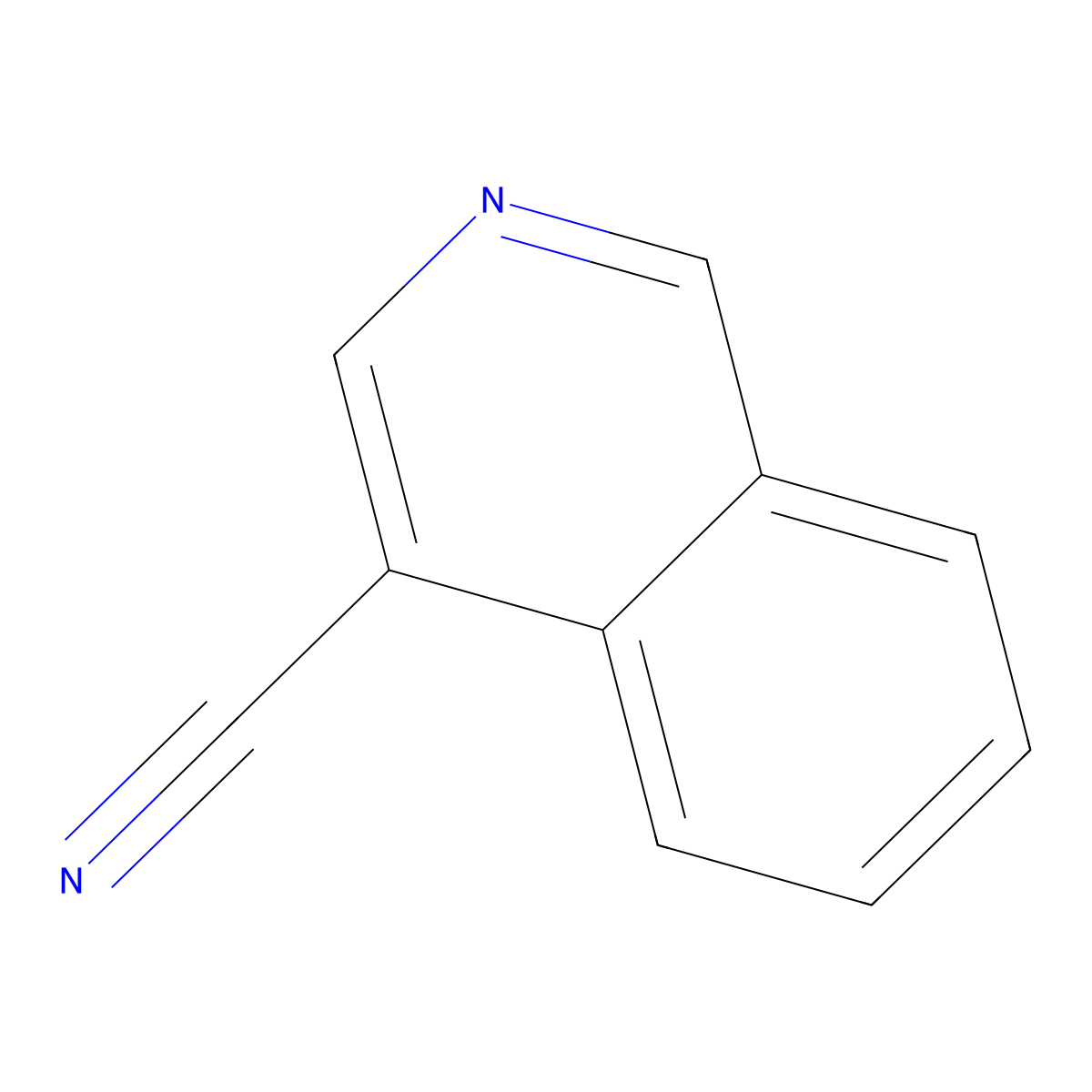 4-Isoquinolinecarbonitrile molecular structure, CAS 34846-65-6