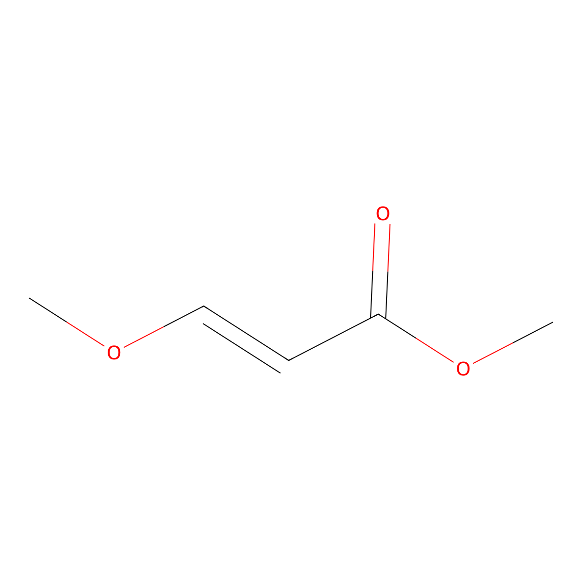 Methyl 3-methoxyacrylate molecular structure, CAS 34846-90-7