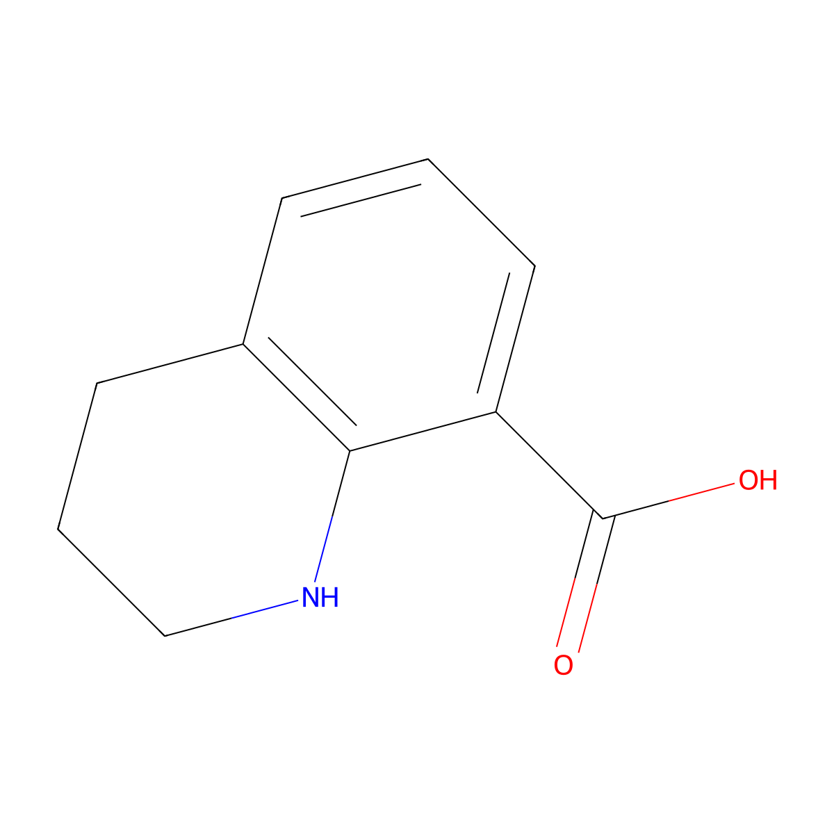1,2,3,4-Tetrahydroquinoline-8-carboxylic acid molecular structure, CAS 34849-19-9