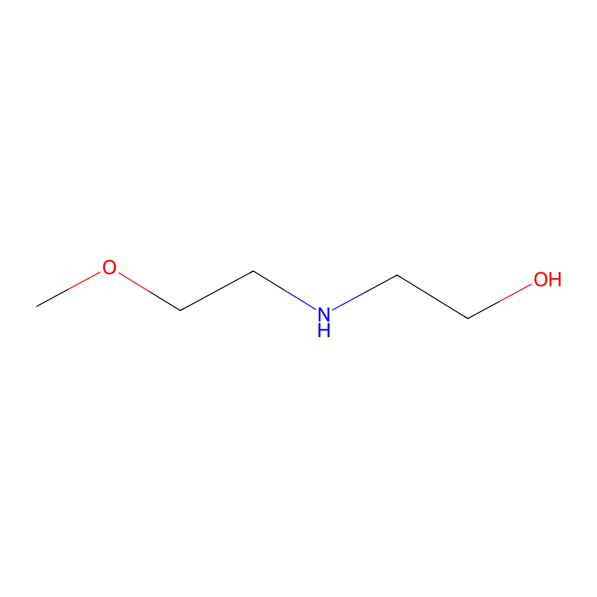 2-((2-Methoxyethyl)amino)ethan-1-ol molecular structure, CAS 3485-05-0