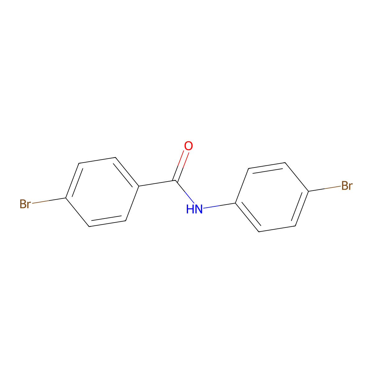 4-Bromo-n-(4-bromophenyl)benzamide molecular structure, CAS 34855-33-9