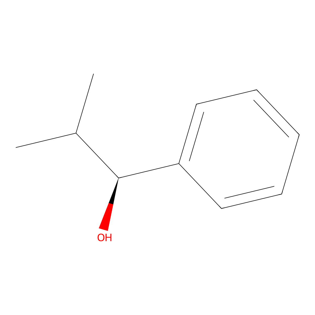(1S)-2-methyl-1-phenylpropan-1-ol molecular structure, CAS 34857-28-8