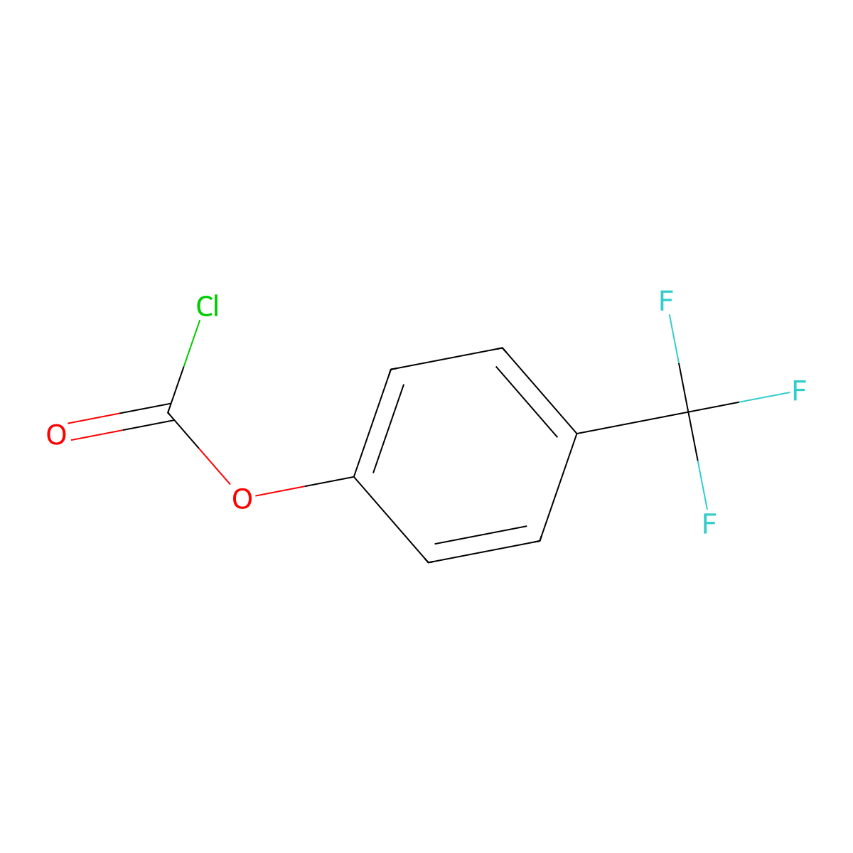 4-(Trifluoromethyl)phenyl carbonochloridate molecular structure, CAS 34857-66-4