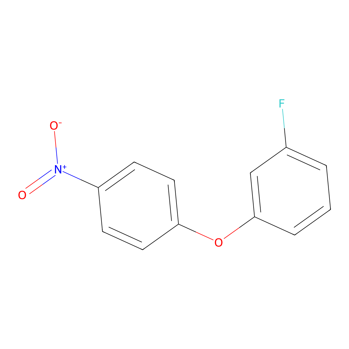 1-Fluoro-3-(4-nitrophenoxy)benzene molecular structure, CAS 34859-79-5