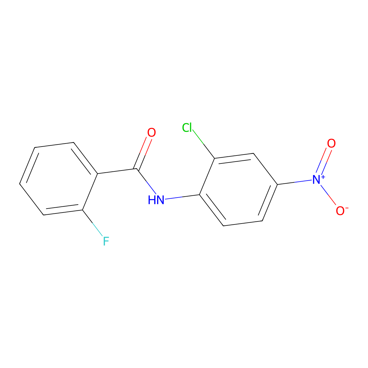 N-(2-chloro-4-nitrophenyl)-2-fluorobenzamide molecular structure, CAS 348593-77-1