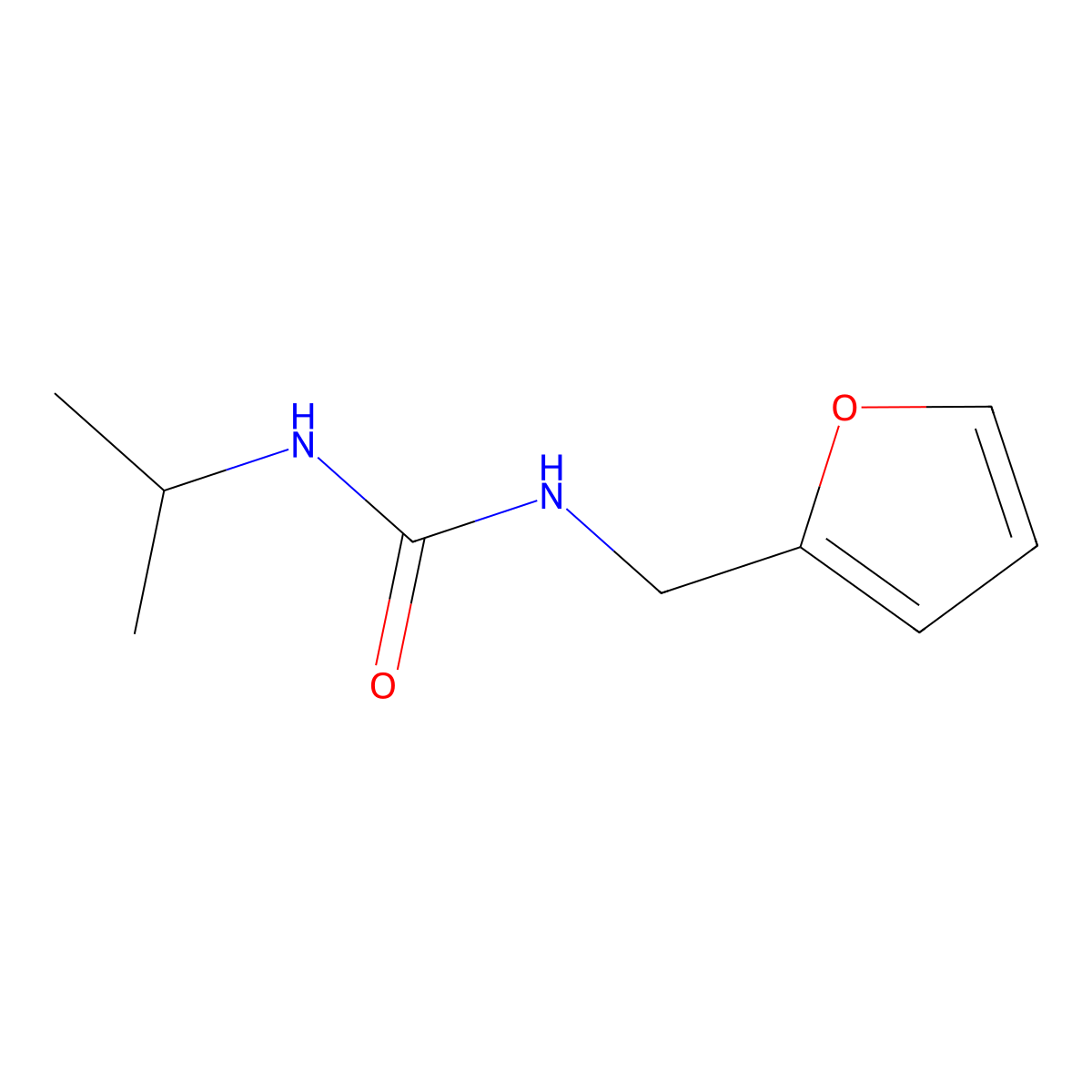 N-(2-furylmethyl)-N'-isopropylurea molecular structure, CAS 348594-48-9