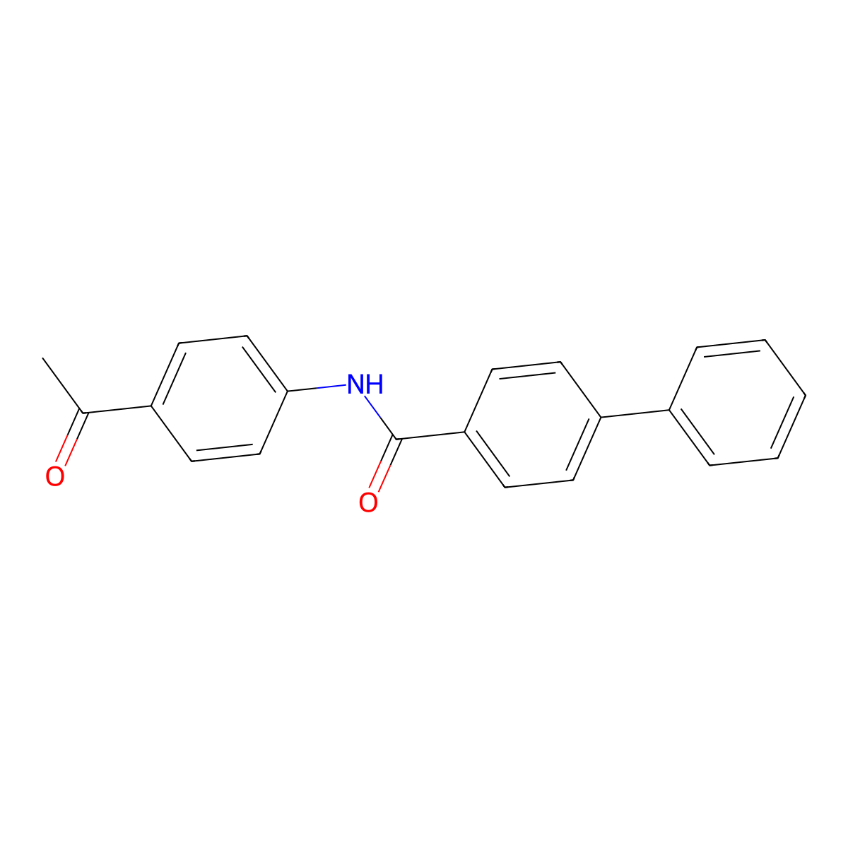 N-(4-acetylphenyl)[1,1'-biphenyl]-4-carboxamide molecular structure, CAS 348601-63-8