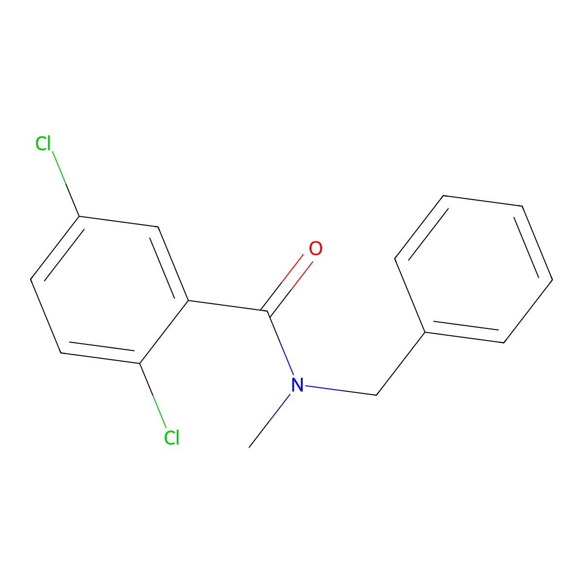 N-benzyl-2,5-dichloro-N-methylbenzamide molecular structure, CAS 348603-64-5