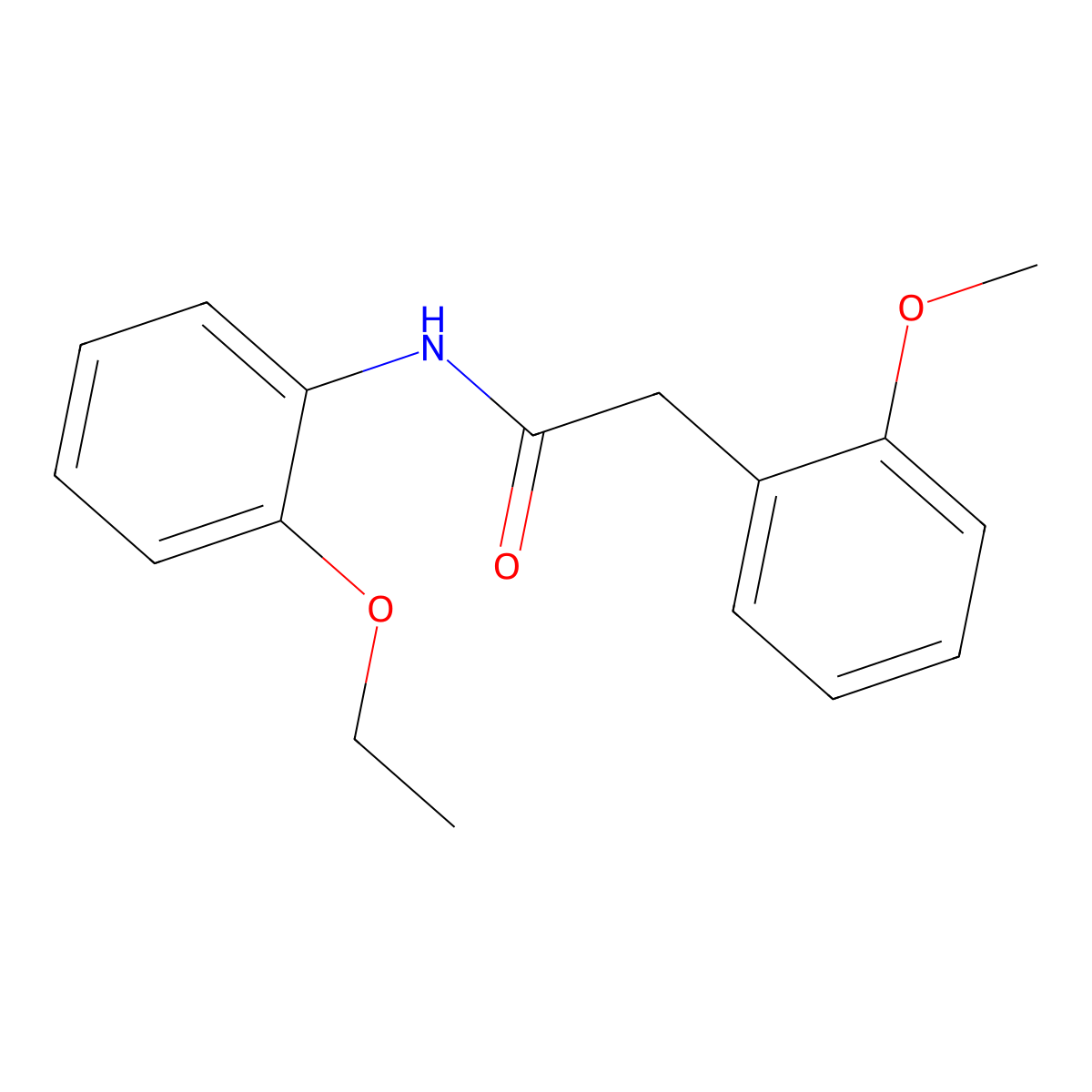 N-(2-ethoxyphenyl)-2-(2-methoxyphenyl)acetamide molecular structure, CAS 348607-89-6