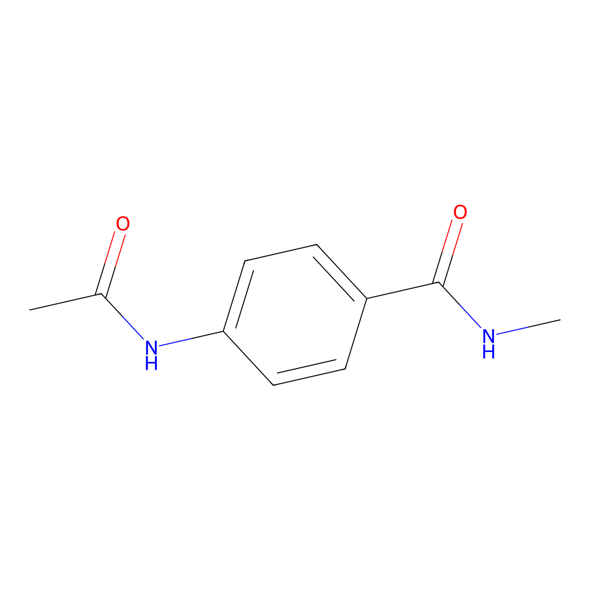 4-(acetylamino)-N-methylbenzamide molecular structure, CAS 348615-13-4
