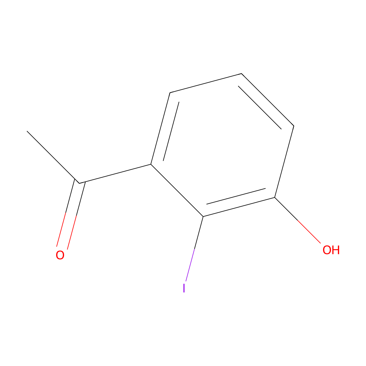 1-(3-Hydroxy-2-iodophenyl)ethanone molecular structure, CAS 348616-32-0