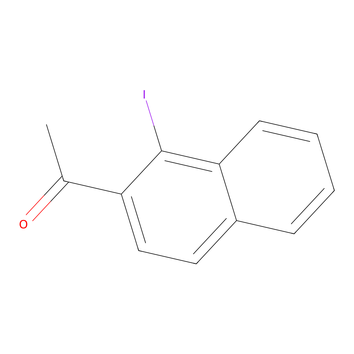 1-(1-Iodonaphthalen-2-yl)ethan-1-one molecular structure, CAS 348616-35-3