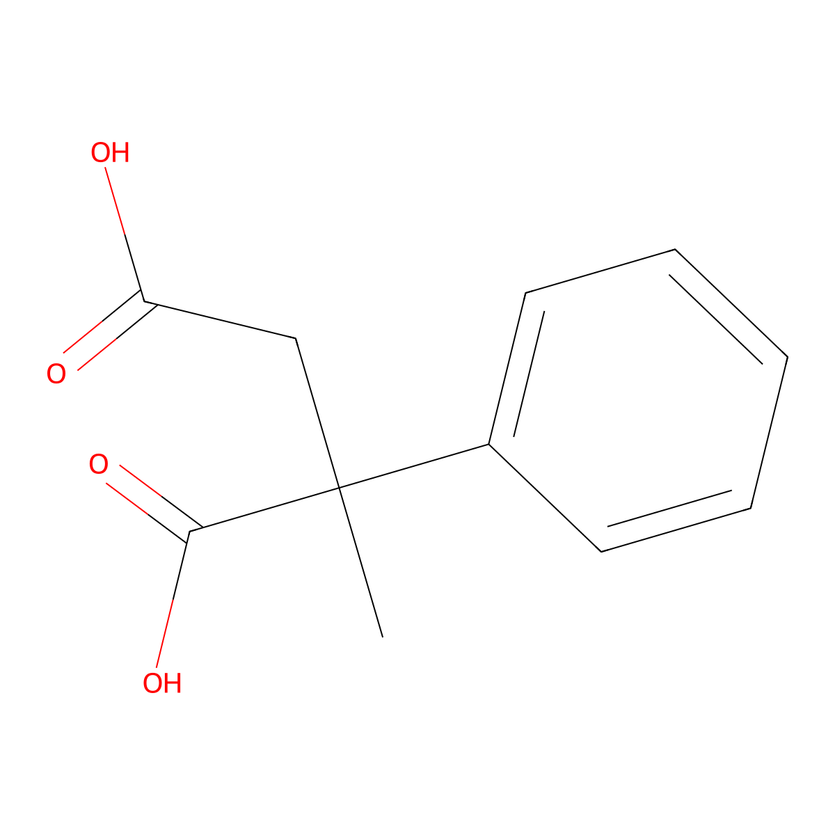 2-Methyl-2-phenylsuccinic acid molecular structure, CAS 34862-03-8