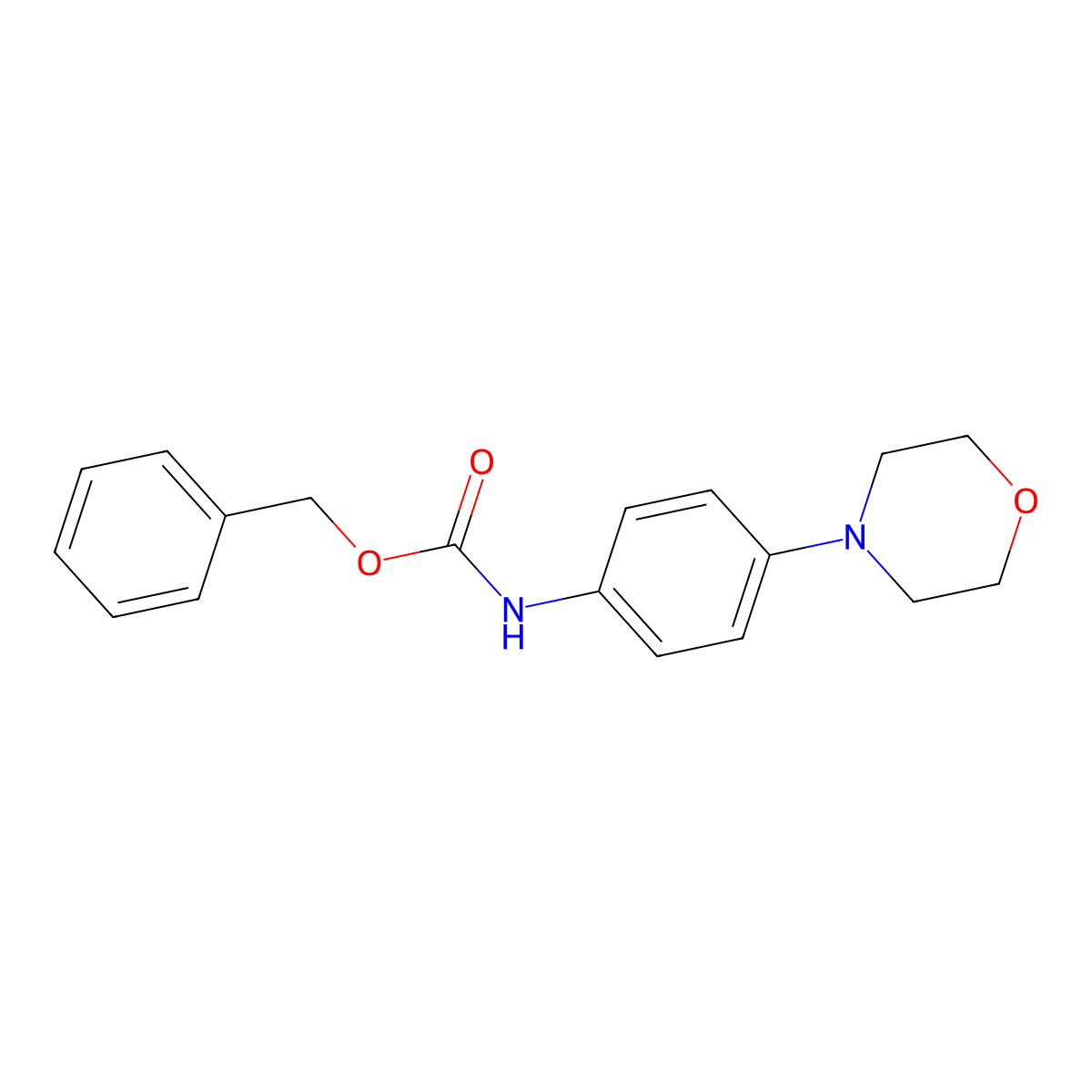 Benzyl 4-morpholinophenylcarbamate molecular structure, CAS 348626-43-7