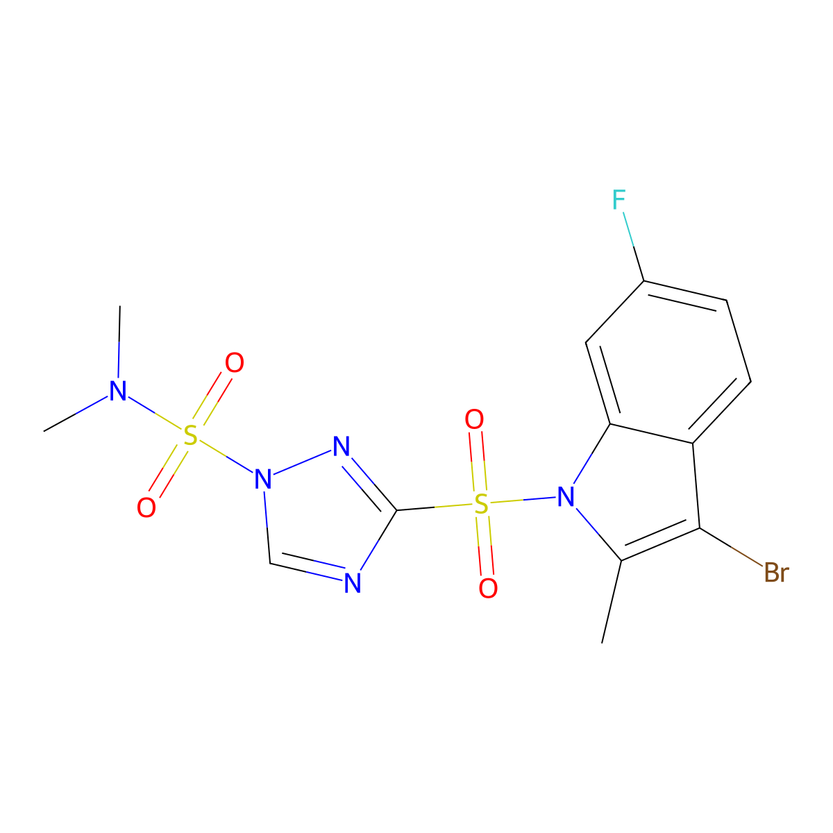 Amisulbrom molecular structure, CAS 348635-87-0