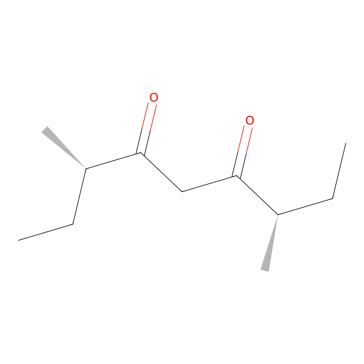 (3S,7S)-3,7-Dimethylnonane-4,6-dione molecular structure, CAS 34865-74-2