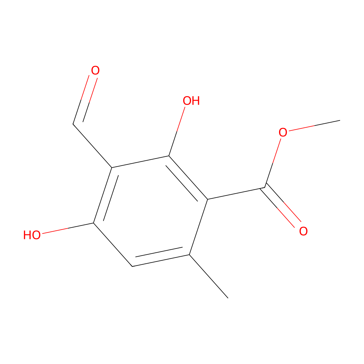 Methyl Haematommate molecular structure, CAS 34874-90-3