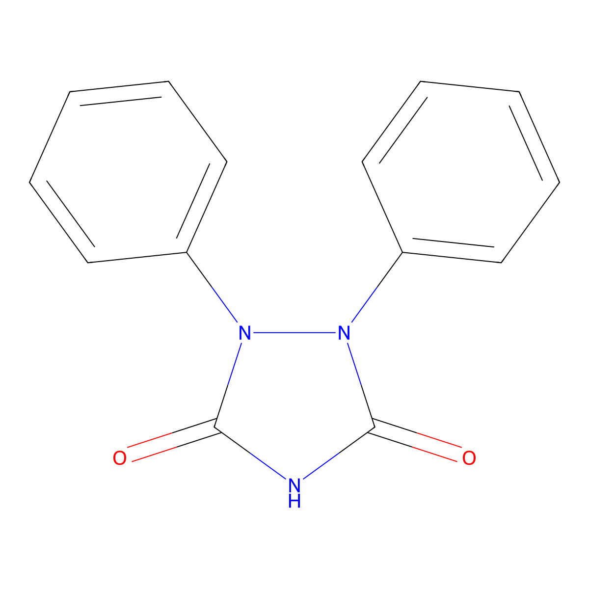 1,2-Diphenyl-1,2,4-triazolidine-3,5-dione molecular structure, CAS 34877-12-8