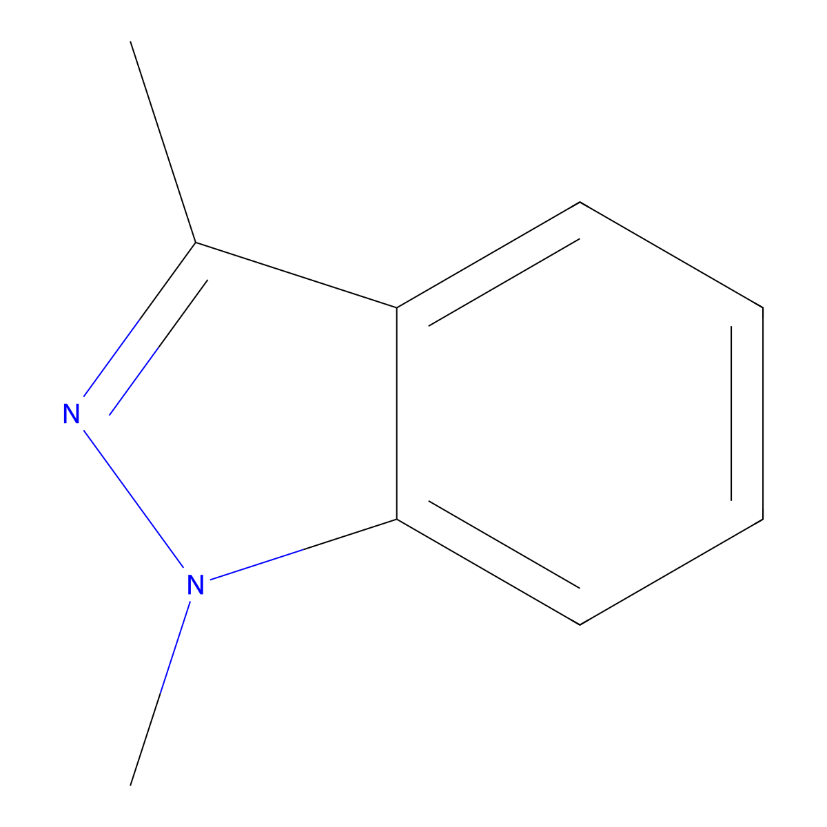 1,3-Dimethyl-1H-indazole molecular structure, CAS 34879-84-0