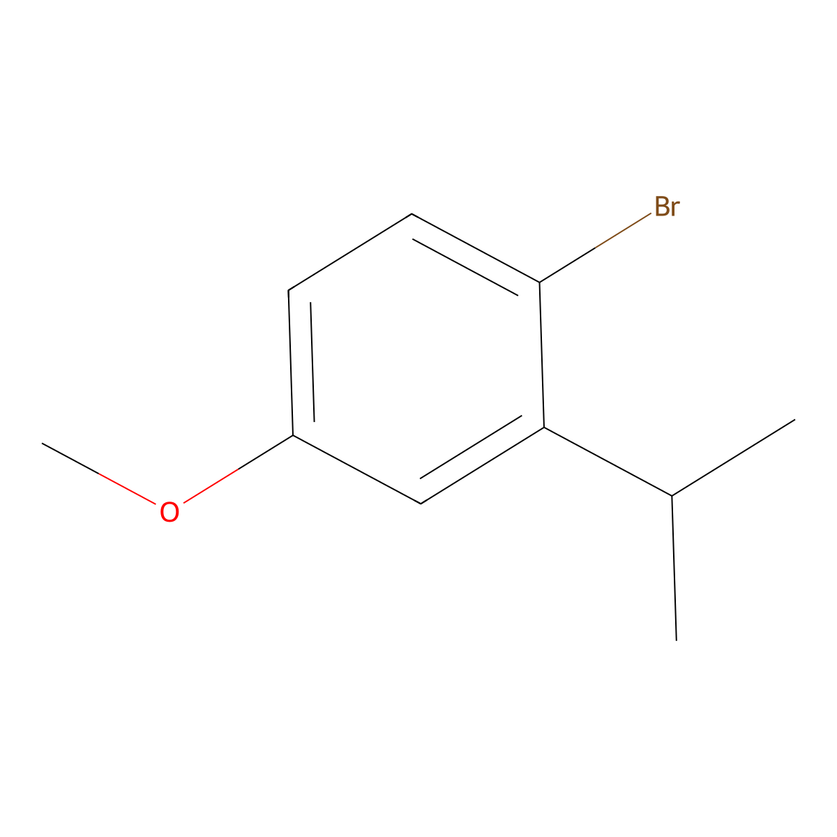 4-Bromo-3-isopropylanisole molecular structure, CAS 34881-45-3