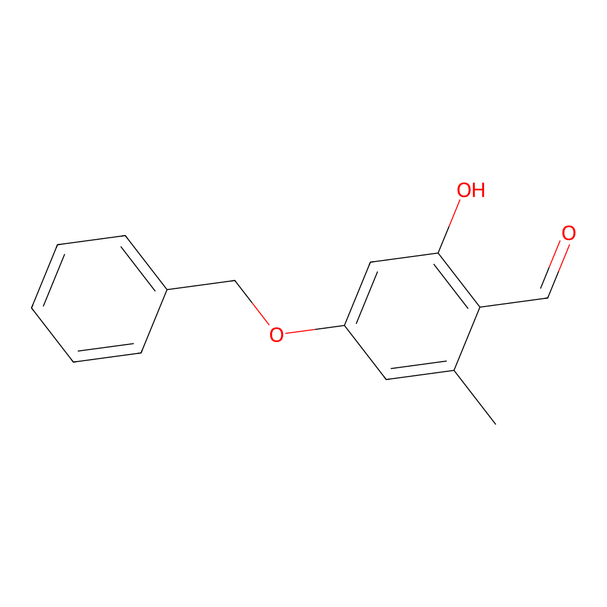 4-(Benzyloxy)-2-hydroxy-6-methylbenzaldehyde molecular structure, CAS 34883-10-8