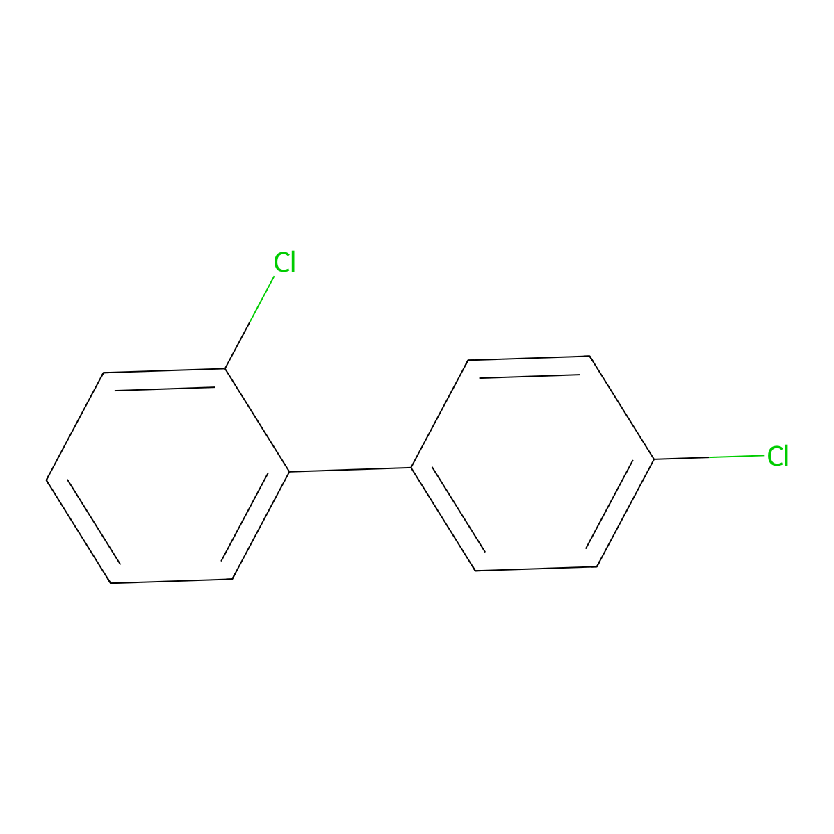 2,4'-Dichlorobiphenyl molecular structure, CAS 34883-43-7