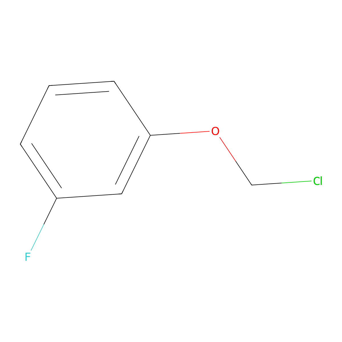 1-(Chloromethoxy)-3-fluorobenzene molecular structure, CAS 34888-01-2