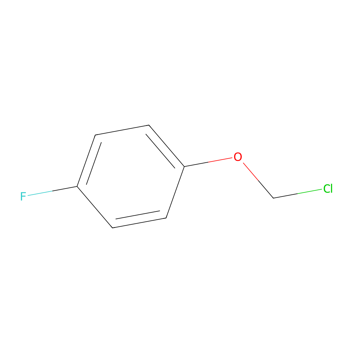 1-(Chloromethoxy)-4-fluorobenzene molecular structure, CAS 34888-02-3