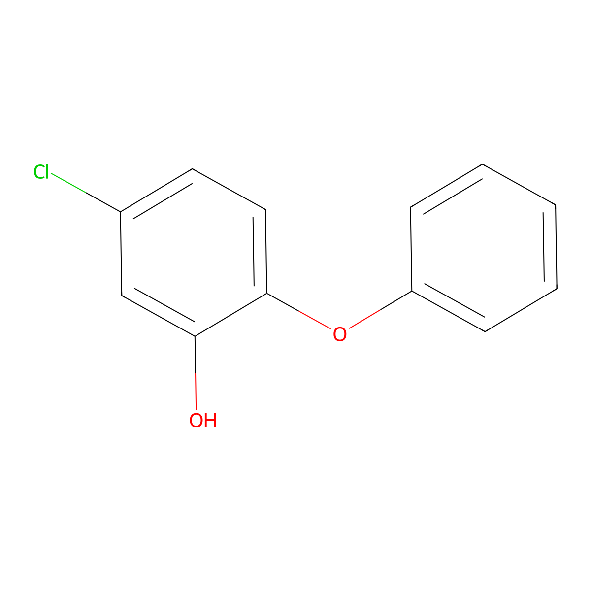5-Chloro-2-phenoxyphenol molecular structure, CAS 3489-83-6