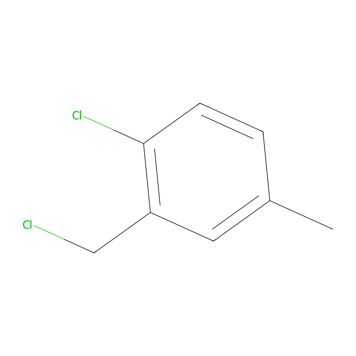 1-Chloro-2-(chloromethyl)-4-methylbenzene molecular structure, CAS 34896-68-9