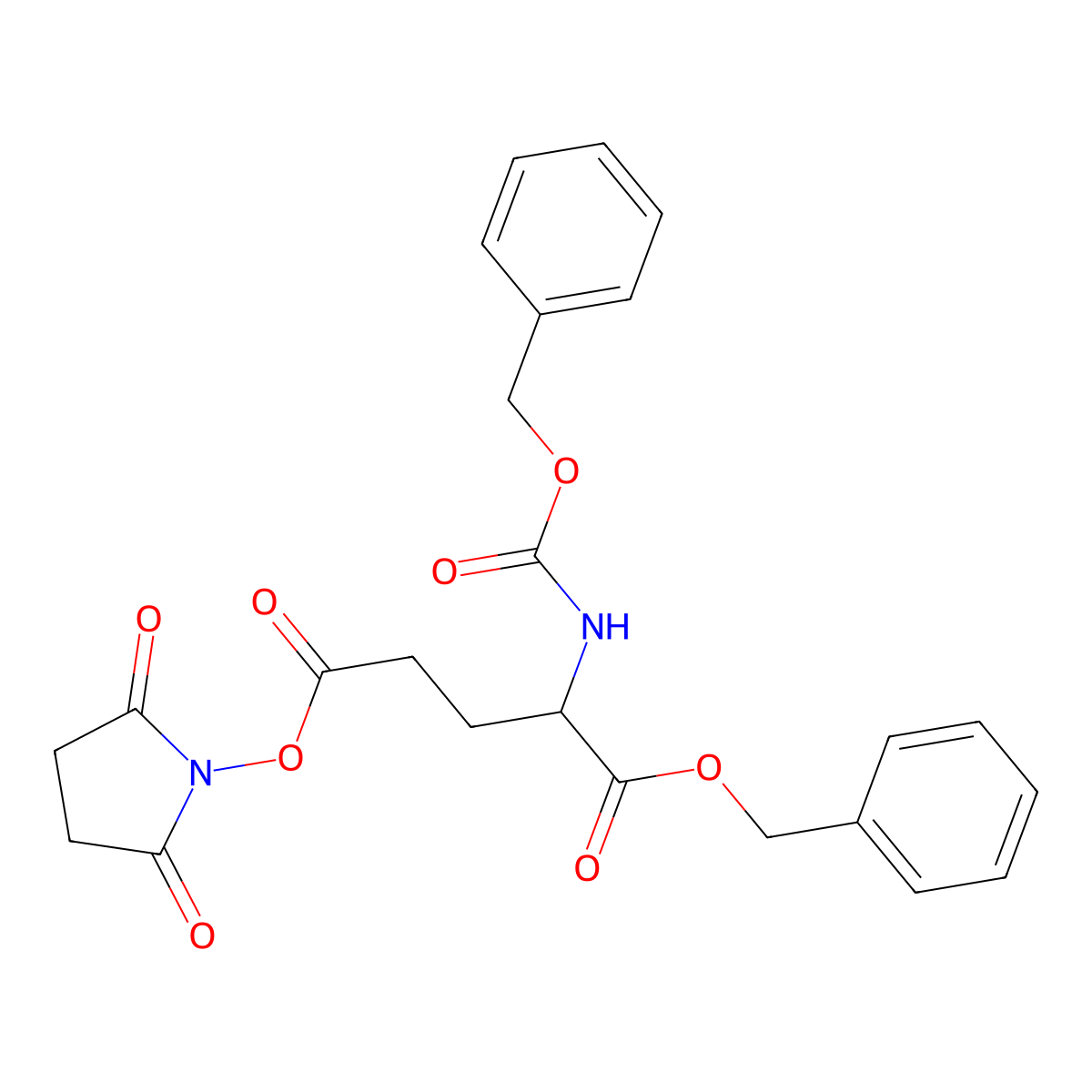 Z-Glu(osu)-obzl molecular structure, CAS 34897-67-1