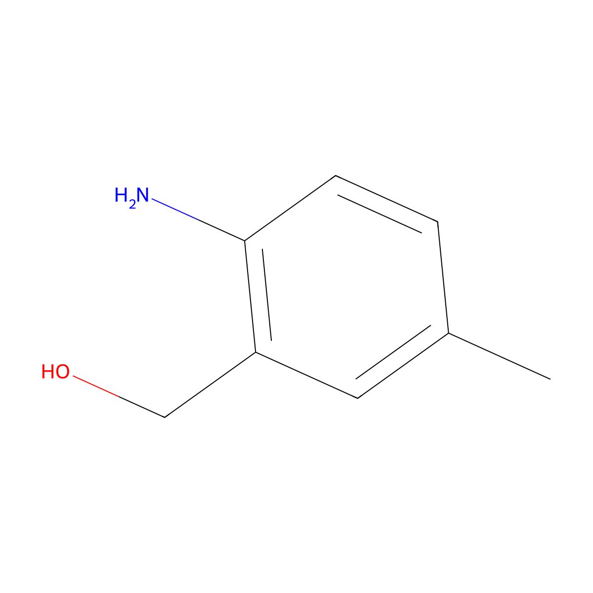 2-Amino-5-methylbenzyl alcohol molecular structure, CAS 34897-84-2
