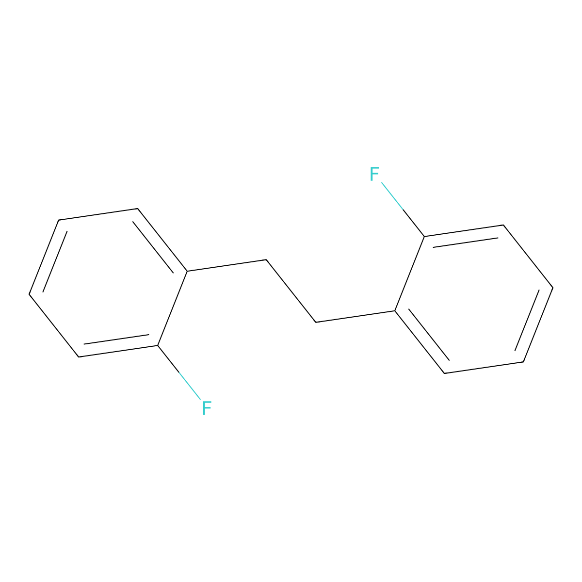 1,1'-Ethane-1,2-diylbis(2-fluorobenzene) molecular structure, CAS 349-38-2