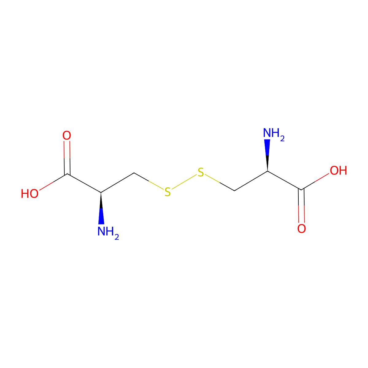 D-Cystine molecular structure, CAS 349-46-2
