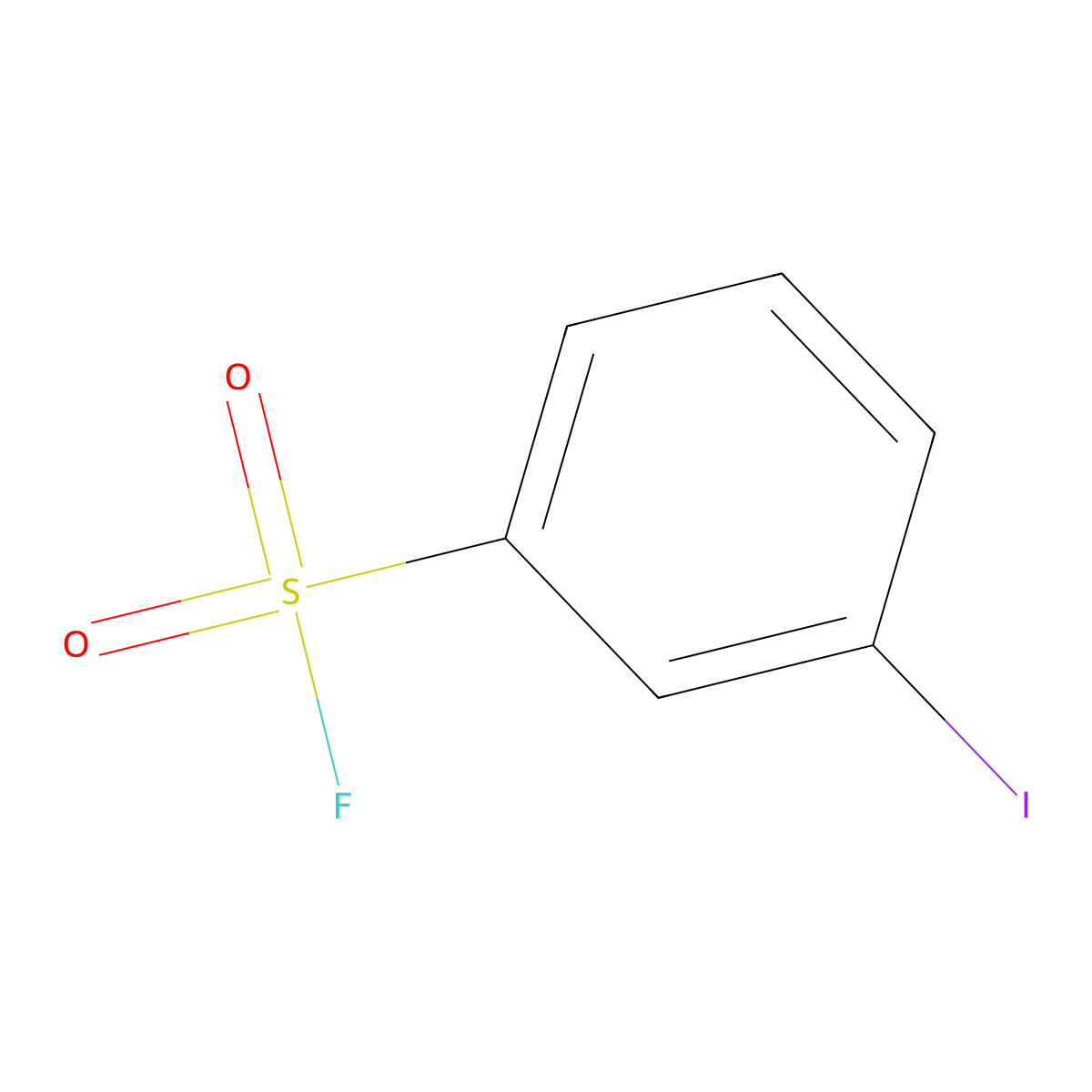 3-Iodobenzene-1-sulfonyl fluoride molecular structure, CAS 349-52-0