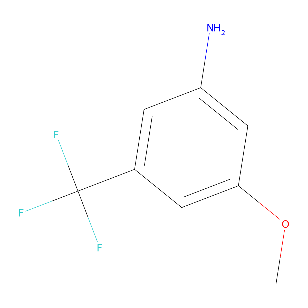 5-(Trifluoromethyl)-m-anisidine molecular structure, CAS 349-55-3