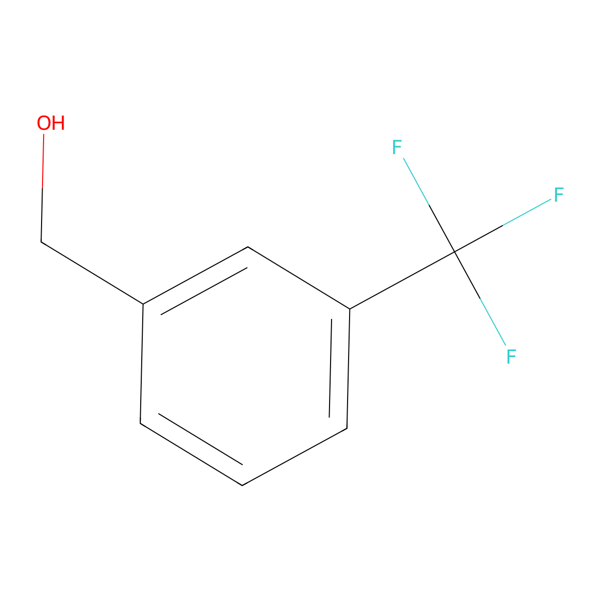 3-(Trifluoromethyl)benzylic alcohol molecular structure, CAS 349-75-7