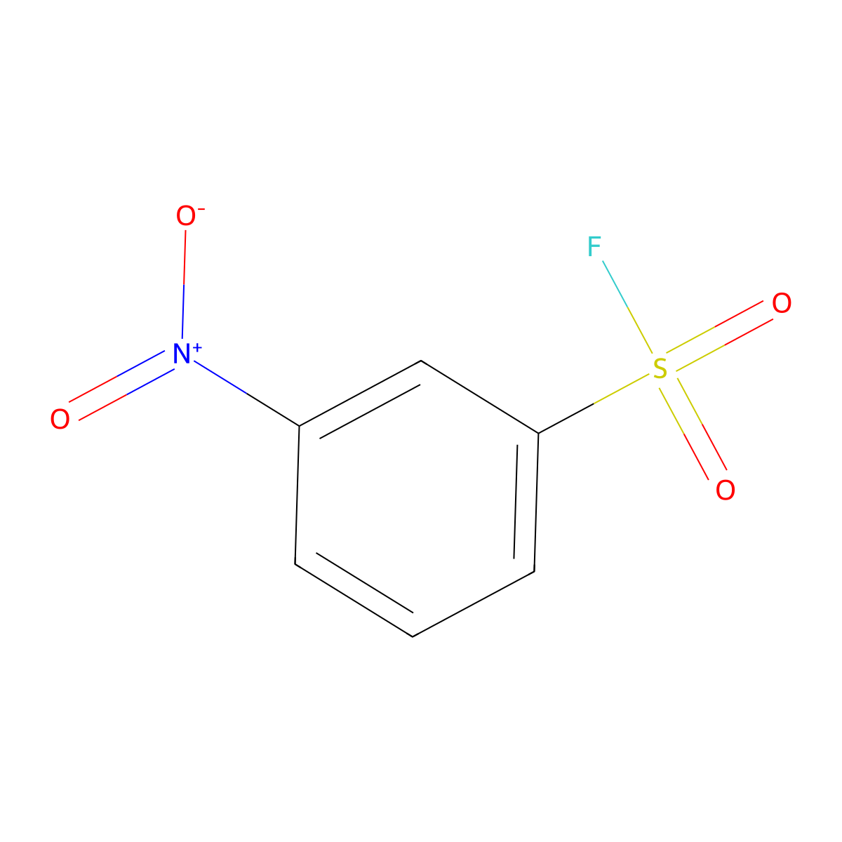 Benzenesulfonyl fluoride, 3-nitro- molecular structure, CAS 349-78-0
