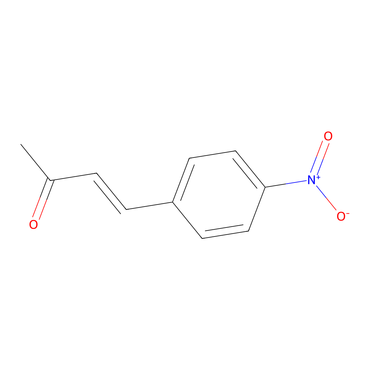 (E)-4-(4-Nitrophenyl)but-3-en-2-one molecular structure, CAS 3490-37-7