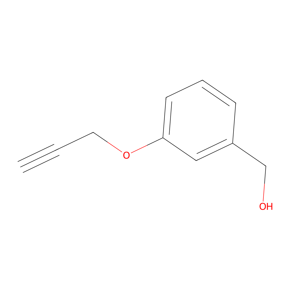 3-(2-Propyn-1-yloxy)benzenemethanol molecular structure, CAS 34905-03-8