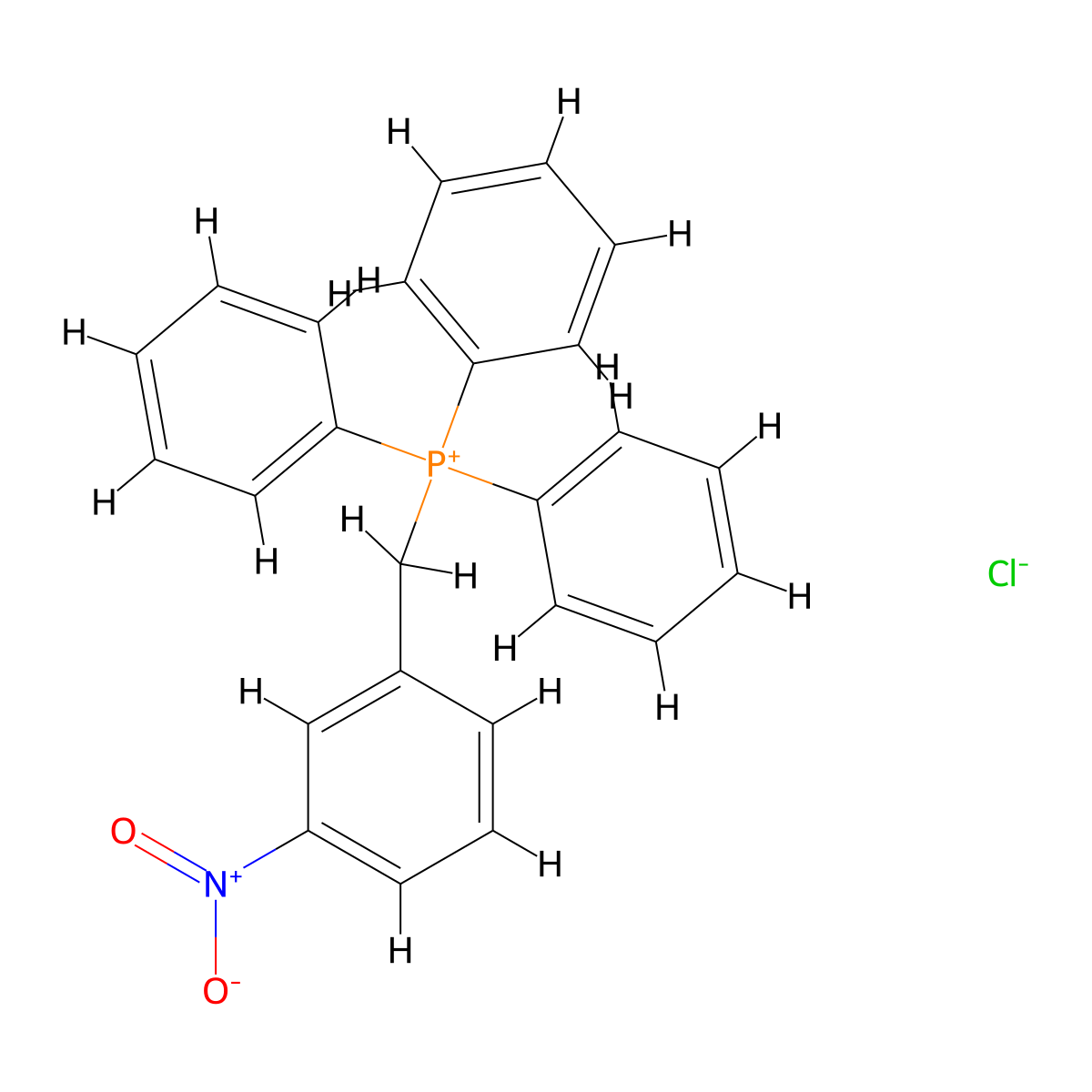 (3-Nitrobenzyl)triphenylphosphoniuM chloride molecular structure, CAS 34906-44-0