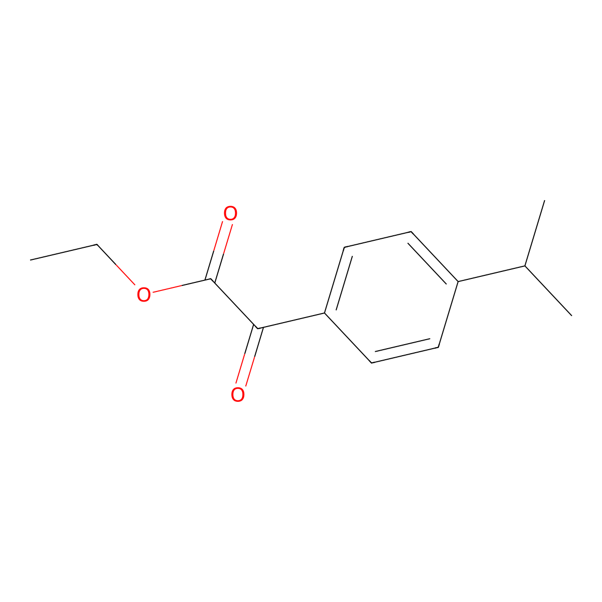 Ethyl 4-isopropylbenzoylformate molecular structure, CAS 34906-84-8