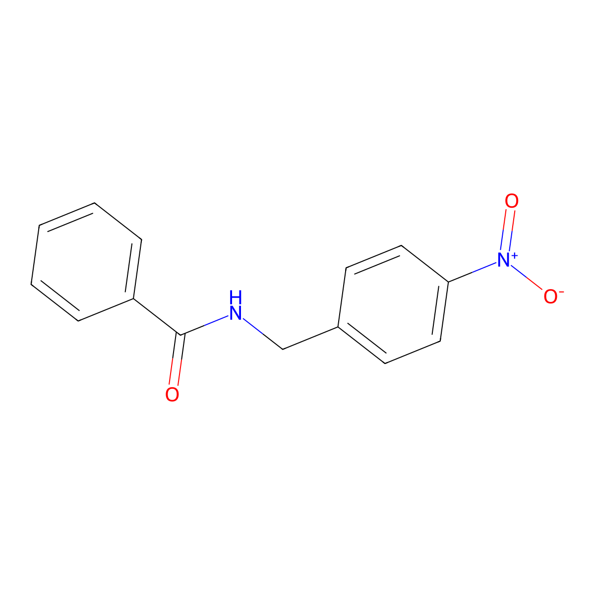 n-(4-Nitrobenzyl)benzamide molecular structure, CAS 34907-24-9